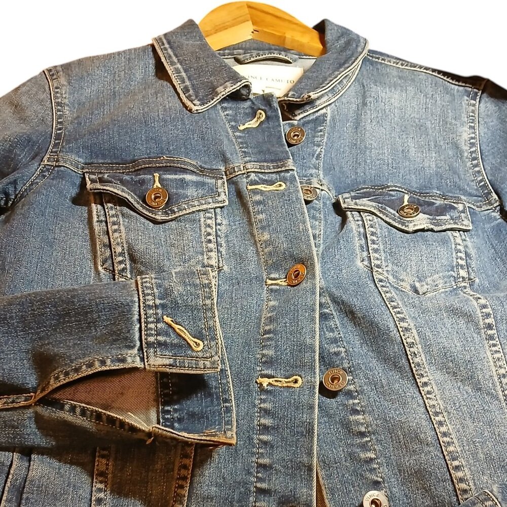 VINCE CAMUTO Blue Jean Jacket S - Picture 2 of 15